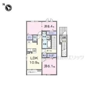 ハイツ大和【2階】の間取り
