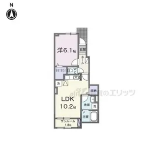 フォンテーヌ【1階】の間取り