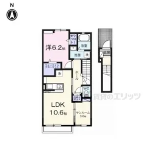 フォンテーヌ【2階】の間取り