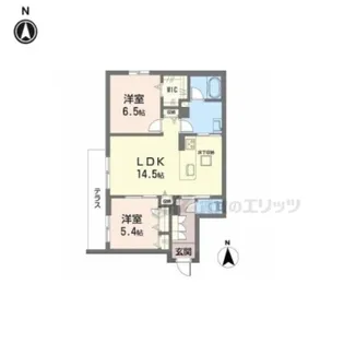 シャーメゾンラフォレ【101号室】の間取り