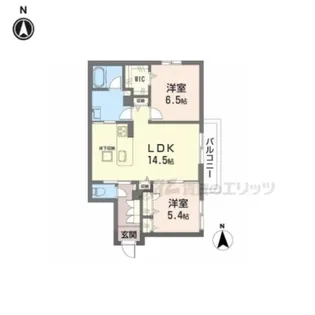 シャーメゾンラフォレ【102号室】の間取り