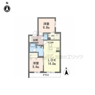 シャーメゾンラフォレ【103号室】の間取り