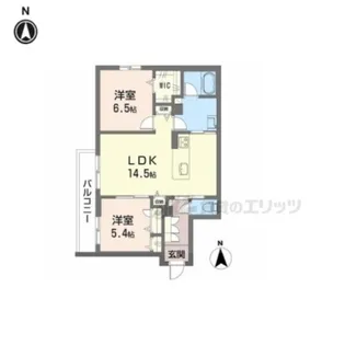 シャーメゾンラフォレ【201号室】の間取り