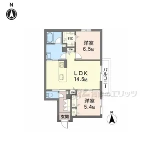 シャーメゾンラフォレ【202号室】の間取り