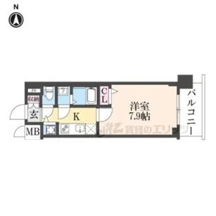 ファステート京都洛南エリーゼ【7階】の間取り