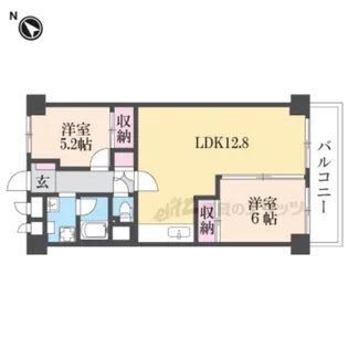 山科不二サンハイツ【411号室】の間取り