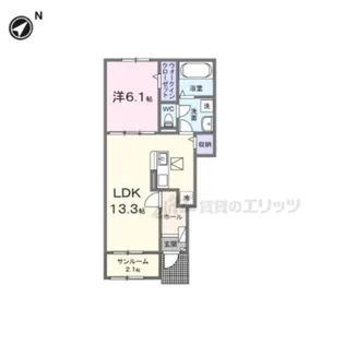 カーサルミノーゾ【1階】の間取り