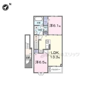 カーサルミノーゾ【2階】の間取り