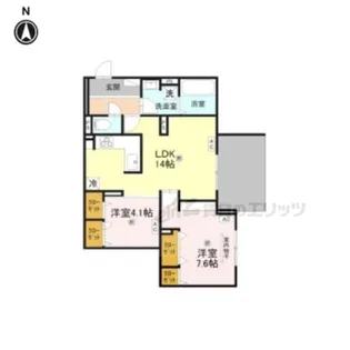 ウエスタンハイツ19【102号室】の間取り
