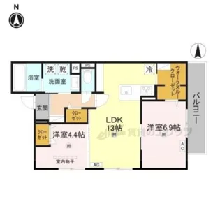 RETORIA瓦口CREST【2階】の間取り