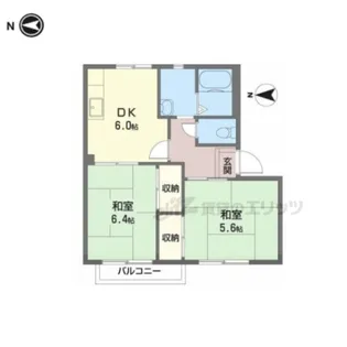 リバープラザA【102号室】の間取り