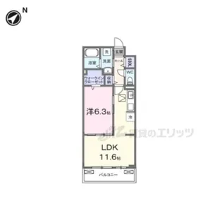 エルグランデSOU【1階】の間取り