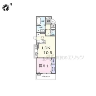 エルグランデSOU【2階】の間取り
