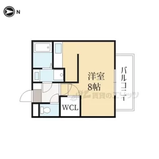 LE METEORE一乗寺【4A号室】の間取り
