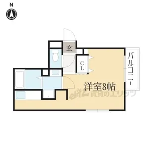 LE METEORE一乗寺【3階】の間取り