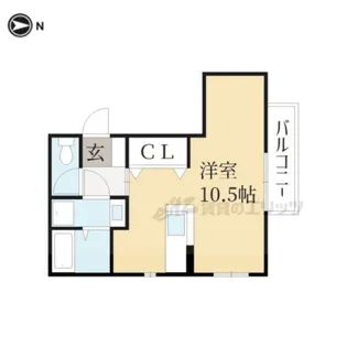 LE METEORE一乗寺【2階】の間取り