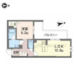 ジェイエイチエスプレミア学園前【3階】の間取り