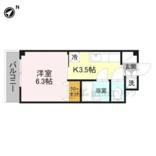 オークサンガ【1階】の間取り