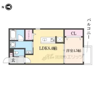 メゾンドメグ湖南【301号室】の間取り