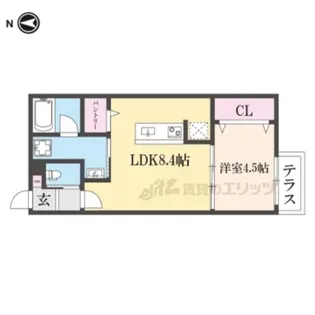 メゾンドメグ湖南【103号室】の間取り