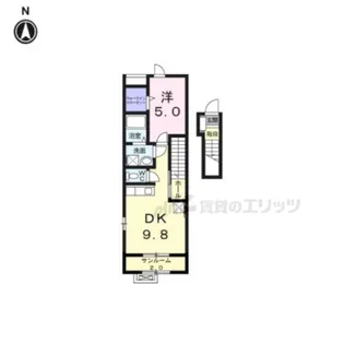 ドメーヌ Y【205号室】の間取り