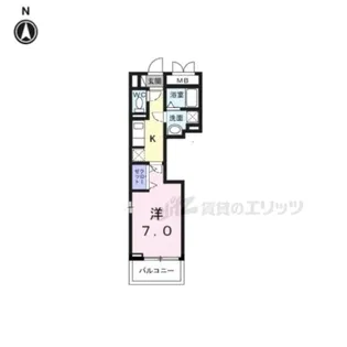 メゾンド・御領町【2階】の間取り