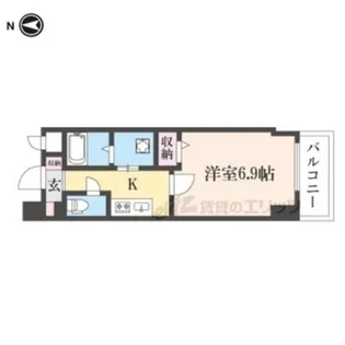 EsTRUTH KYOTO【7階】の間取り