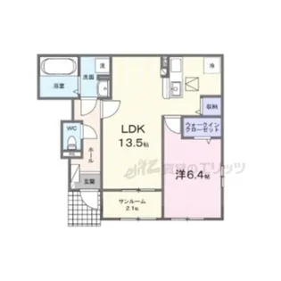 パルクレール【1階】の間取り