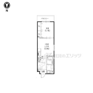 クリエオーレ北伊丹【2階】の間取り
