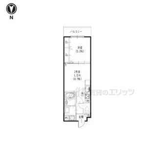 クリエオーレ北伊丹【1階】の間取り