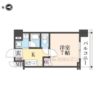 ベラジオレガシー京都西七条【6階】の間取り