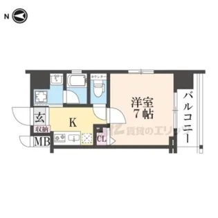ベラジオレガシー京都西七条【6階】の間取り