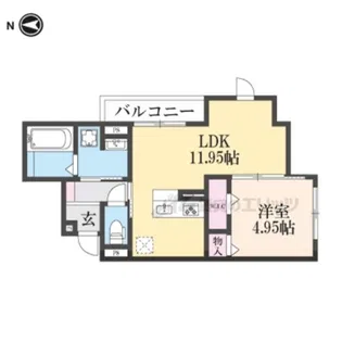 コンフォール畝傍【1階】の間取り