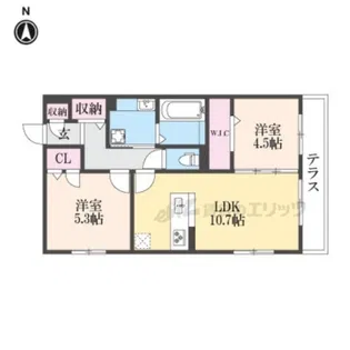 D-residence二条【1階】の間取り