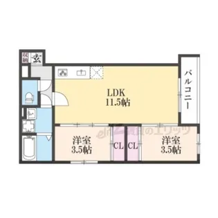 Tio Alba【3階】の間取り