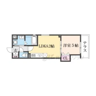 フォレストクリエオーレ城垣町壱番館【3階】の間取り