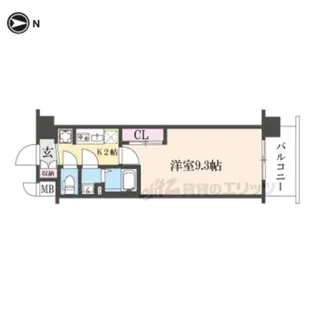 ソルテラス京都西院 悠洛【710号室】の間取り