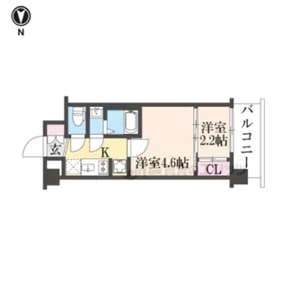 エンゼルプラザ京都太秦【4階】の間取り