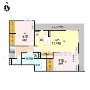 Bord du Lac Soeri【1階】の間取り
