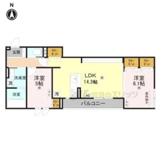 Bord du Lac Soeri【2階】の間取り