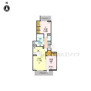 BORD DU LAC SOERI【1階】の間取り