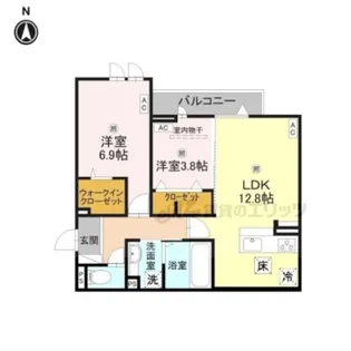 Bord du Lac Soeri【1階】の間取り