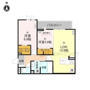 Bord du Lac Soeri【2階】の間取り