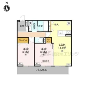 Bord du Lac Soeri【3階】の間取り