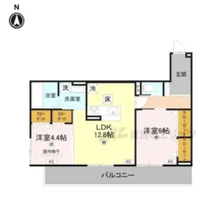 Bord du Lac Soeri【1階】の間取り