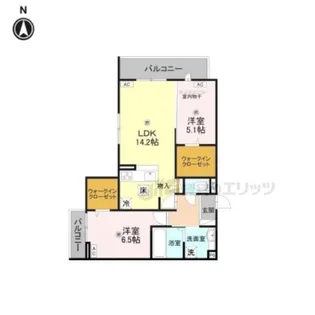 Bord du Lac Soeri【1階】の間取り