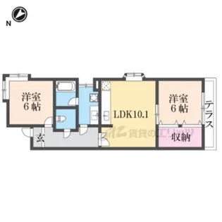 ライフステージ広瀬 昭和新町?【101号室】の間取り