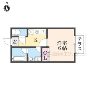エクセルヒカリ【103号室】の間取り
