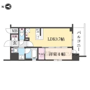 ベラジオ雅び京都七条ウエスト?【6階】の間取り
