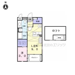 グランツ・トマツⅡ【2階】の間取り